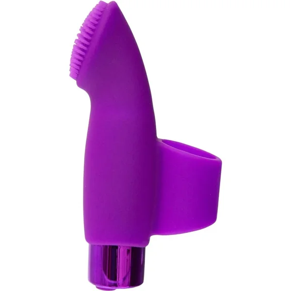 PowerBullet Naughty Nubbies Silicone Rechargeable Finger Massager – Purple