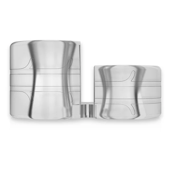 POWERING - SUPER FLEXIBLE AND RESISTANT DOUBLE PENIS RING PR09 CLEAR