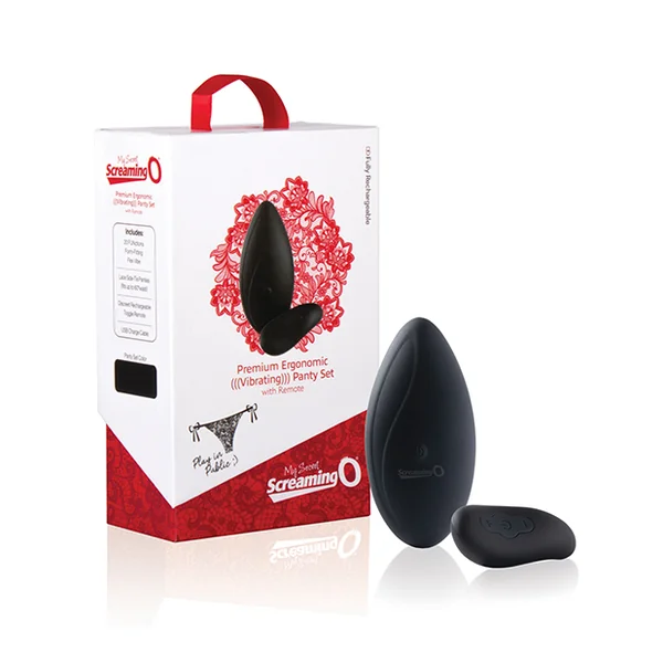 PREMIUM ERGONOMIC VIBRATING PANTY SET W/ REMOTE