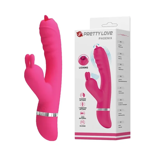 Pretty Love Phoenix Licking Rabbit – Pink