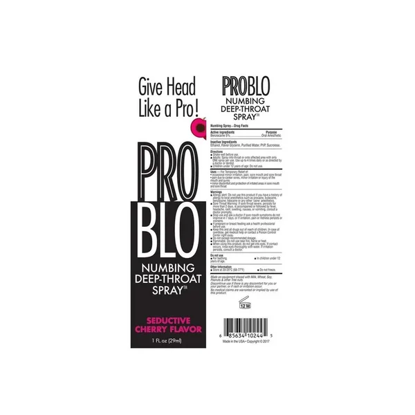 ProBlo Numbing Deep-Throat Spray 1oz – Seductive Cherry