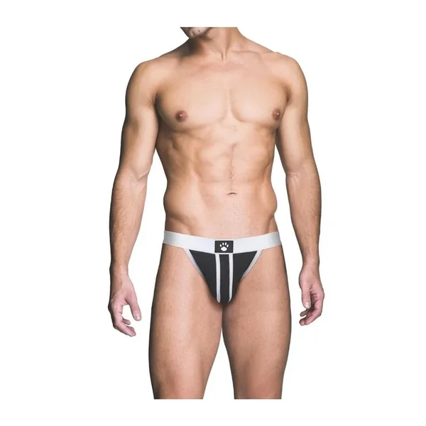 Prowler Red Ass-Less Jock – Medium – White/Black