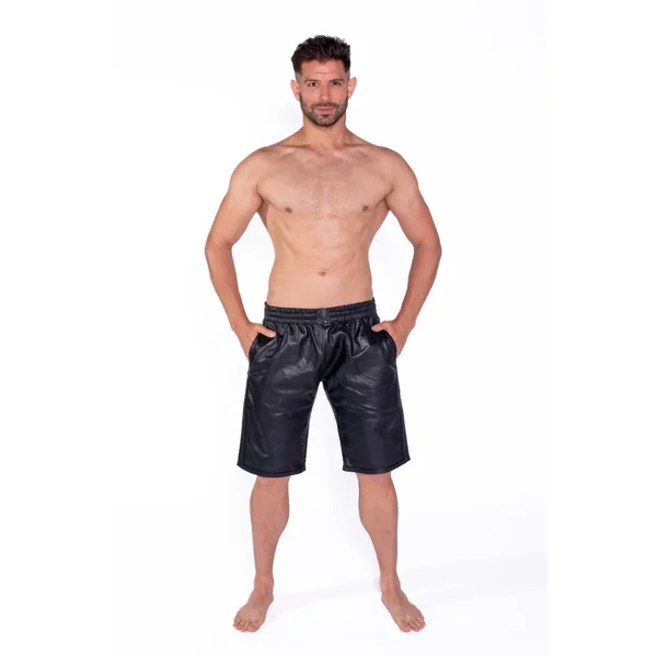 Prowler RED Leather Long Sports Shorts Black XXX Large