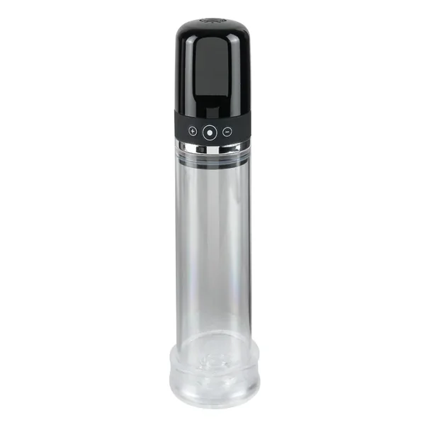 Pump Worx Rechargeable 3-Speed Auto-Vac Penis Pump – Clear/Black