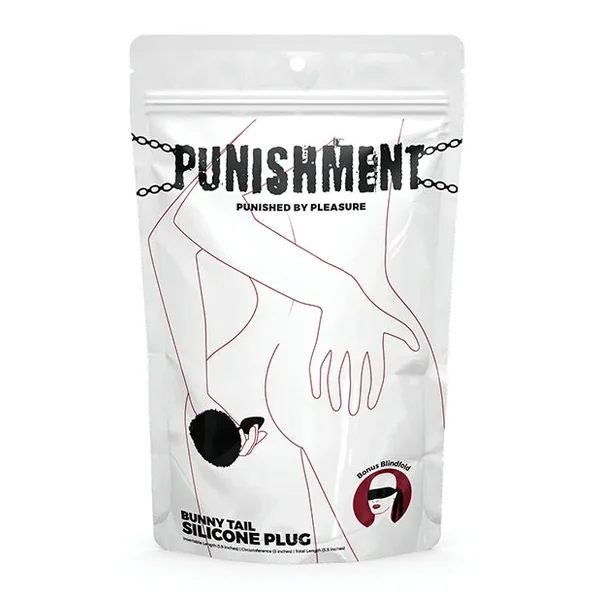 Punishment Bunny Tail Butt Plug – Black