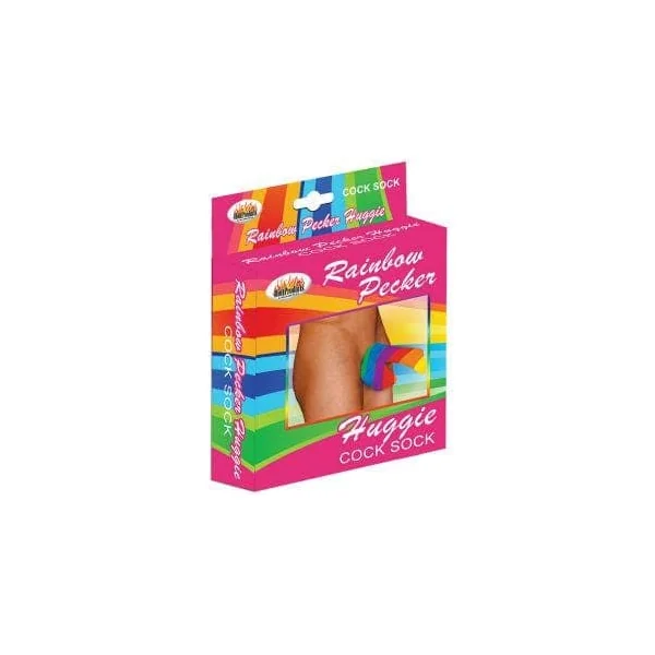 Rainbow Pecker Huggie Sock