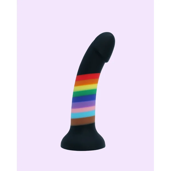 Rainbow Strap-On Dildo