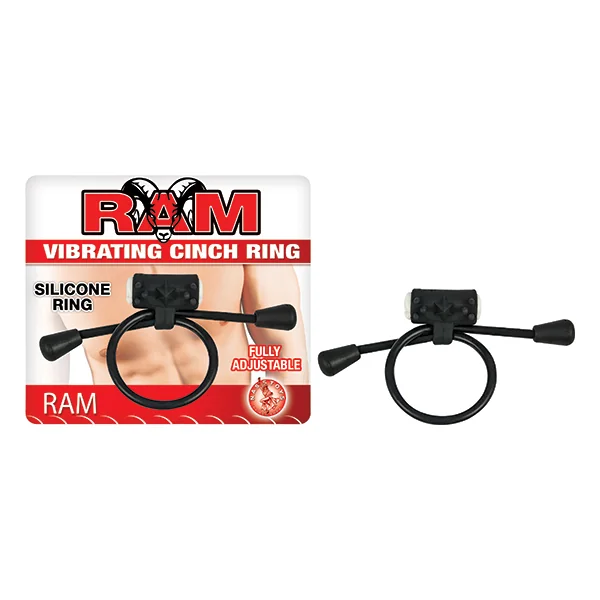 RAM CINCH RING VIBRATING BLACK