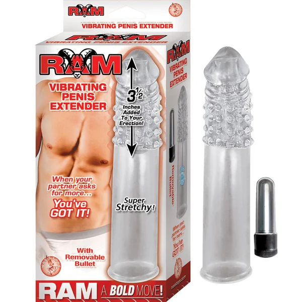 Ram Vibrating Penis Extender - Clear