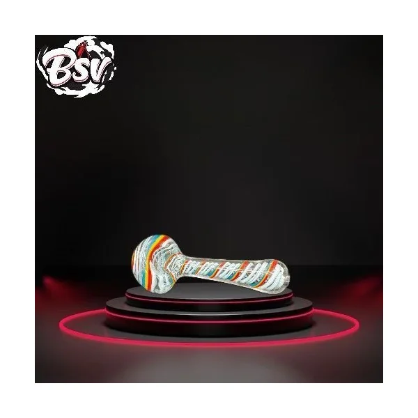 Rasta Imported Color Spiral 4 in Hand Pipe