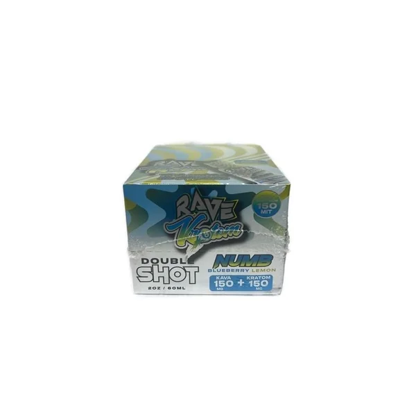 Rave Kratom Double Shot Numb Blueberry Lemon