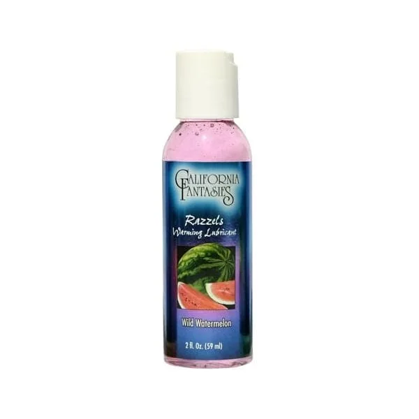 Razzels Warming Lubricant - Wild Watermelon - 2 Oz. Bottle