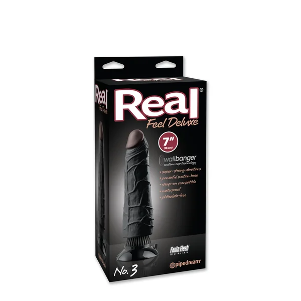 REAL FEEL DELUXE #3 BLACK 7IN