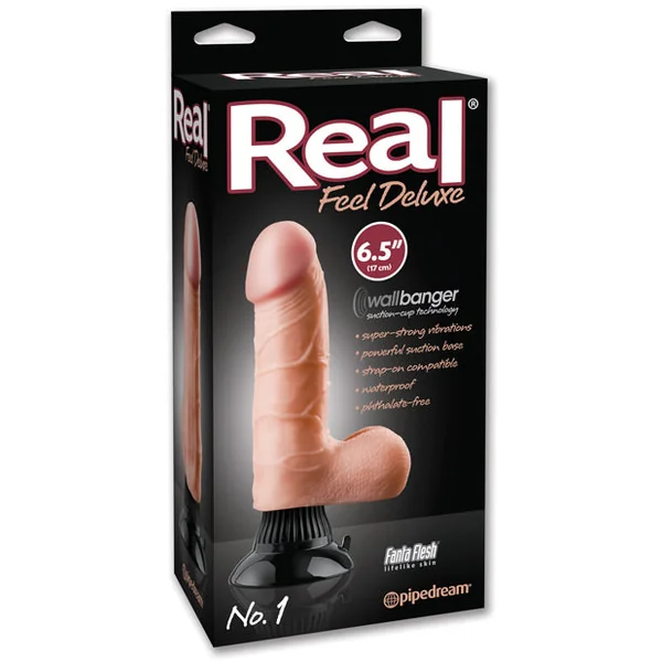 Real Feel Deluxe No. 1 6.5" Vibe Waterproof - Flesh