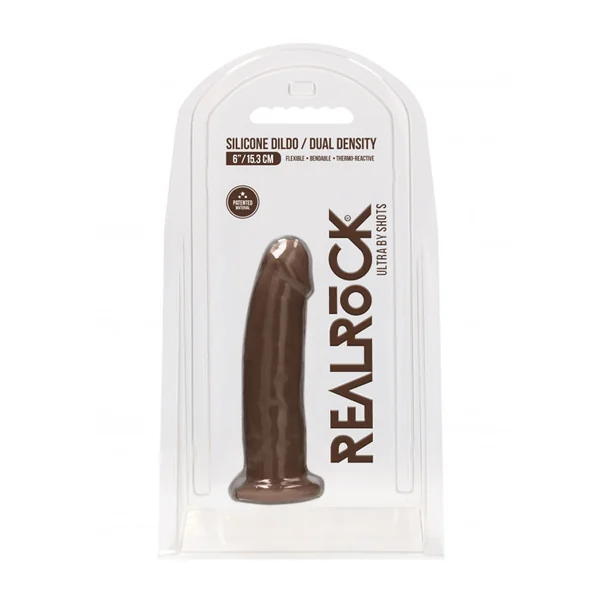 Real Rock – 6″ Silicone – Brown