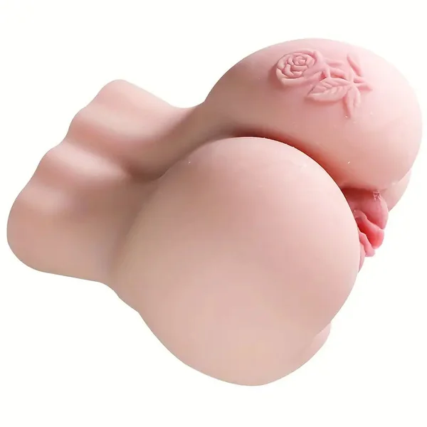 Real Silicone Rose Soft Male Masturbator For Vaginal Anal Stimulation