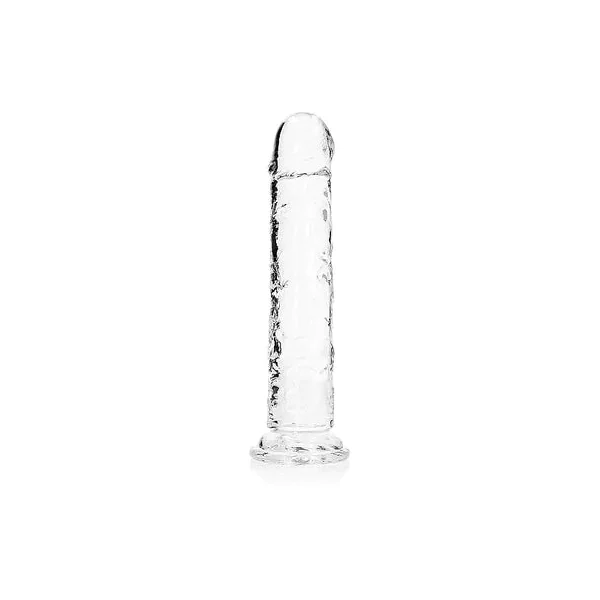 Realrock Crystal Clear Straight Dildo 8" by Shots