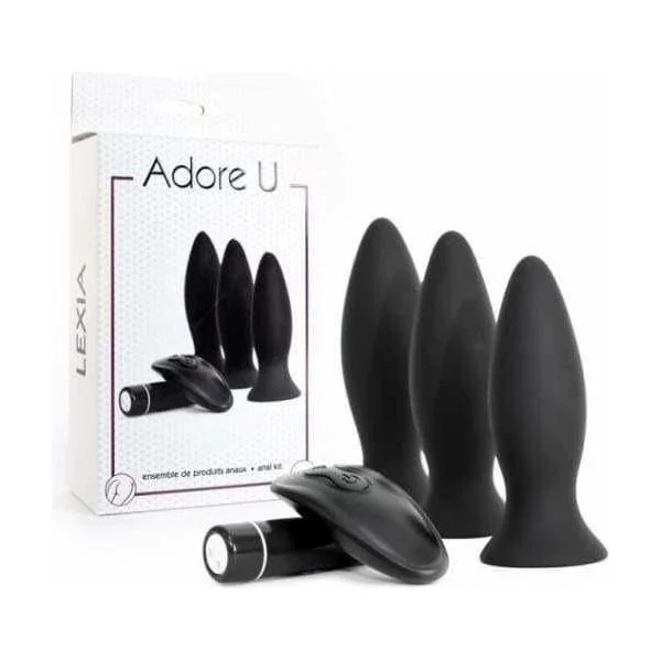 Rechargeable Anal Plug Kit - Adore U - Lexia