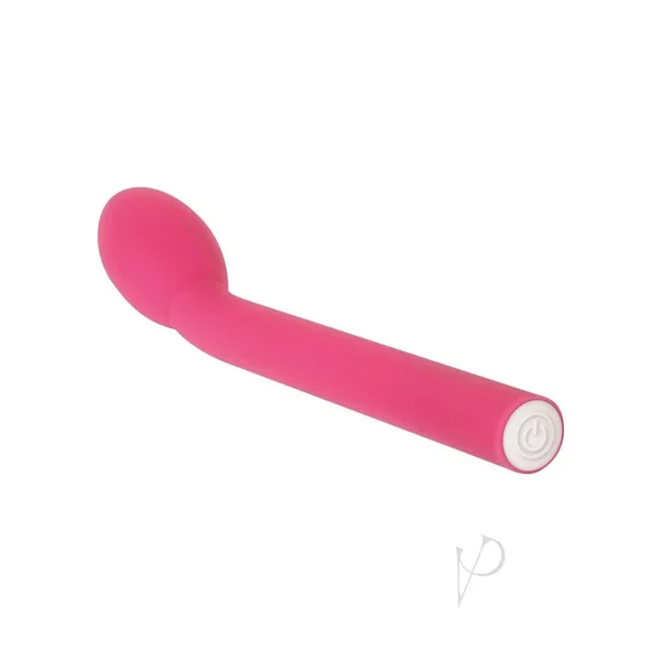 Rechargeable Power G Silicone G Spot Vibrator Waterproof Pink 8.25 Inch