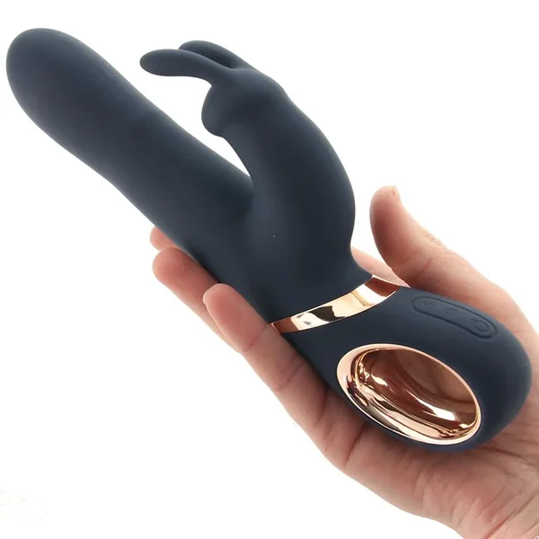 Rechargeable Silicone Clitoral and G Spot Twirling Rabbit Vibrator