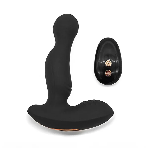 Remote Controlled Rotating & Vibrating Silicone Prostate Vibrator for Men