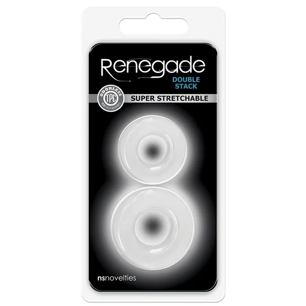 Renegade Double Stack Rings - Clear (2 Pack)
