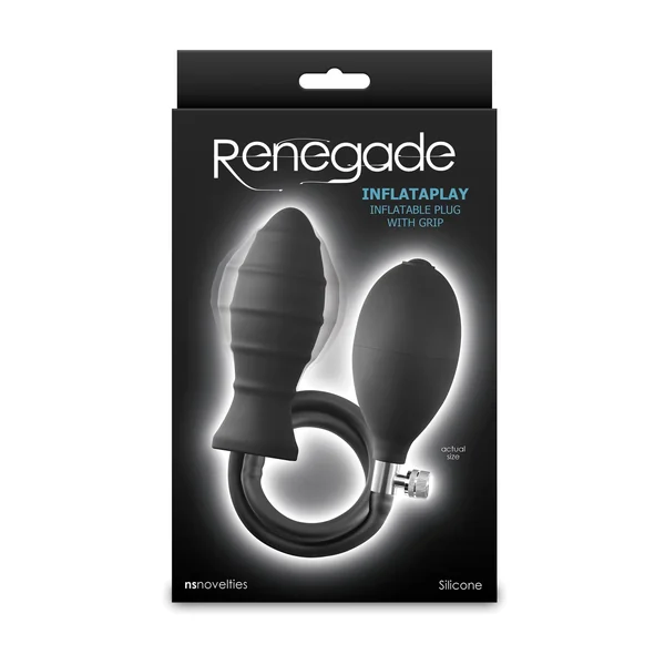 Renegade Inflataplay Inflatable Anal Plug - Black