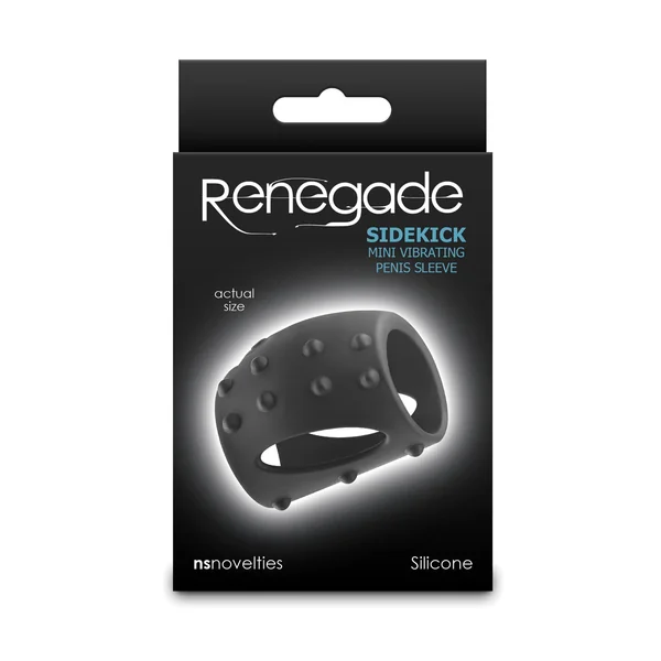 Renegade Sidekick Mini Vibrating Penis Sleeve - Black