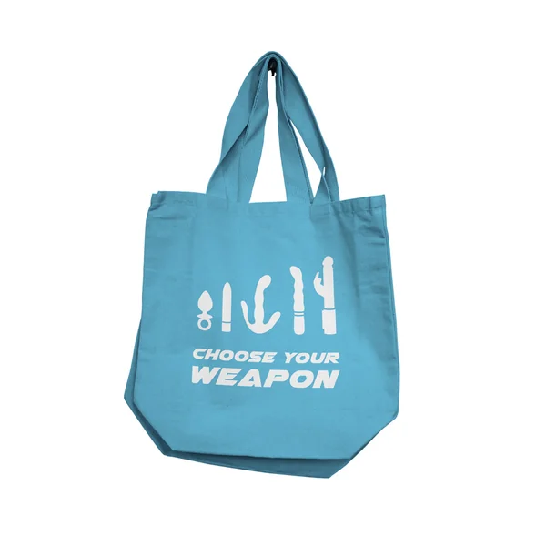 Reusable Totes – Choose Your Weapon – Blue
