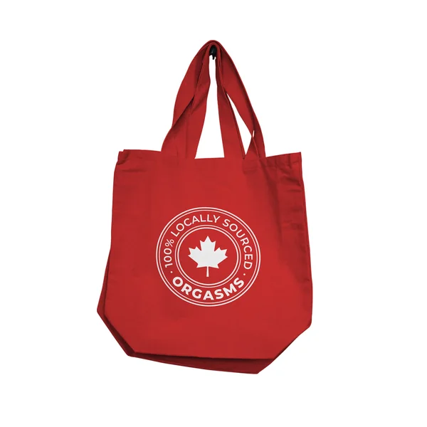 Reusable Totes – *Limited Canadian Edition* – 100% Locally Sourced Orgasms – Red