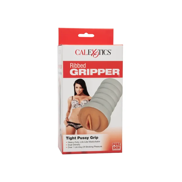 RIBBED GRIPPER TIGHT PUSSY BROWN