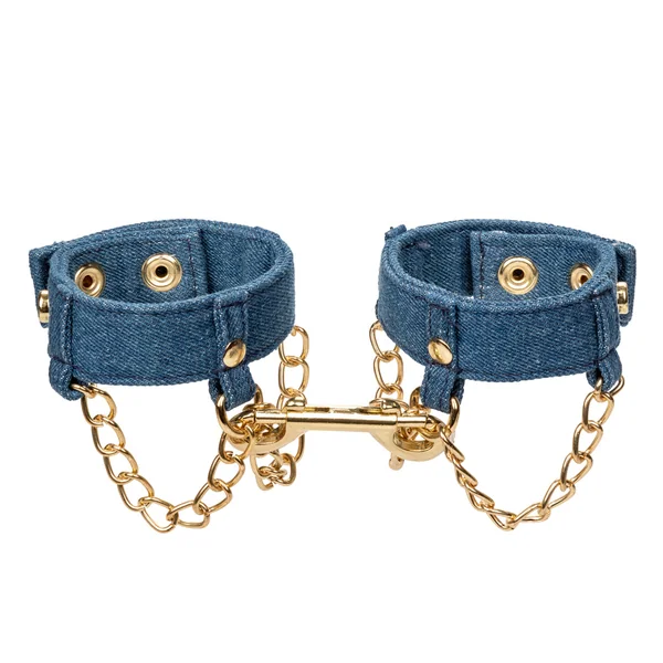 Ride 'Em Denim Wrist Cuffs