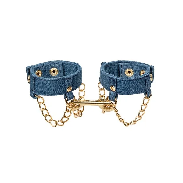 Ride 'Em Premium Denim Collection Wrist Cuffs