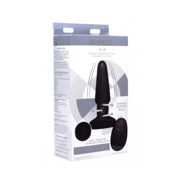 RIMMERS SLIM R SMOOTH RIMMING PLUG W/ REMOTE CONTROL