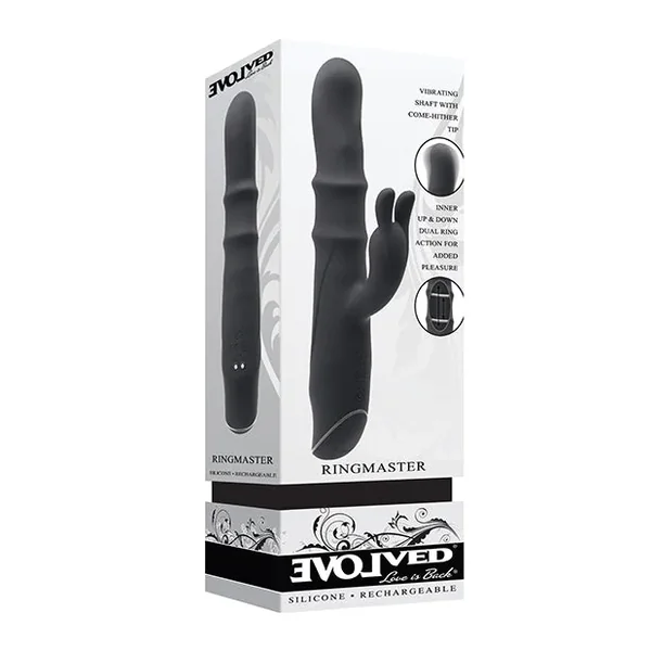 Ringmaster Rabbit Vibrator – Black
