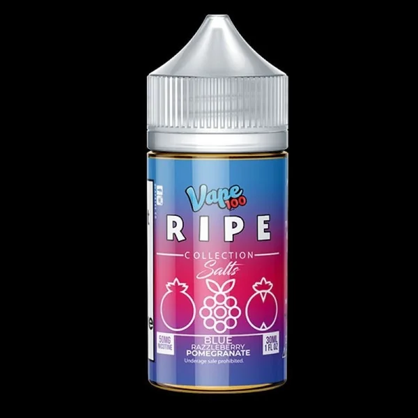 Ripe Nic Salt Blue Razzelberry Pomegranate 50mg