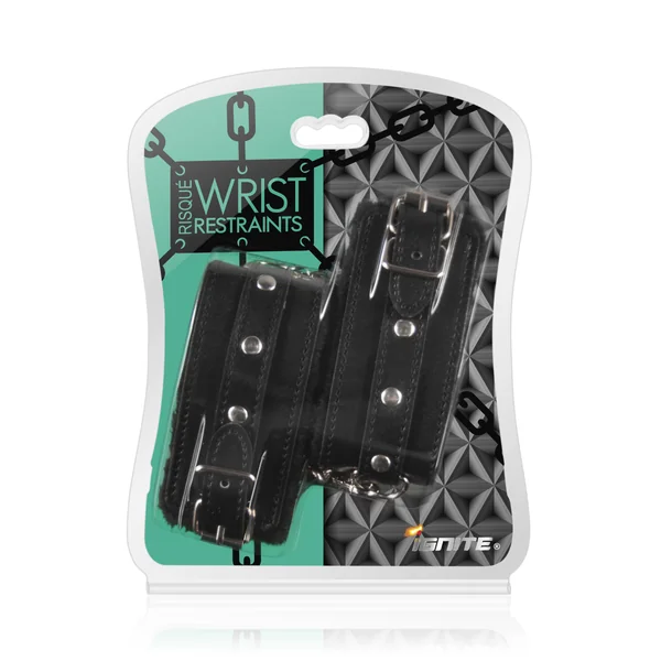 RISQUE WRIST RESTRAINTS BLACK