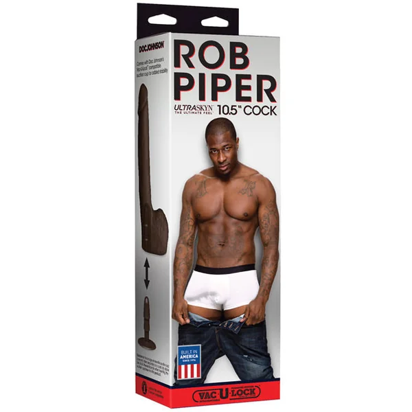 Rob Piper Cock W-balls & Suction Cup - Chocolate
