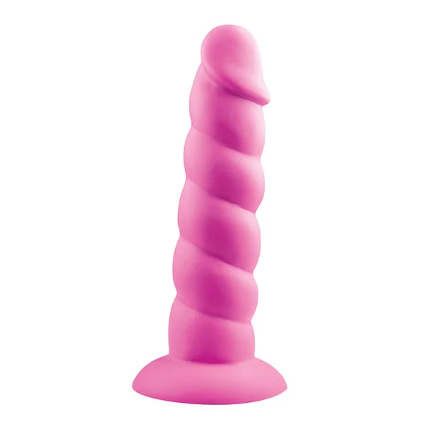 Rock Candy Suga Daddy Silicone Dildo - Pink