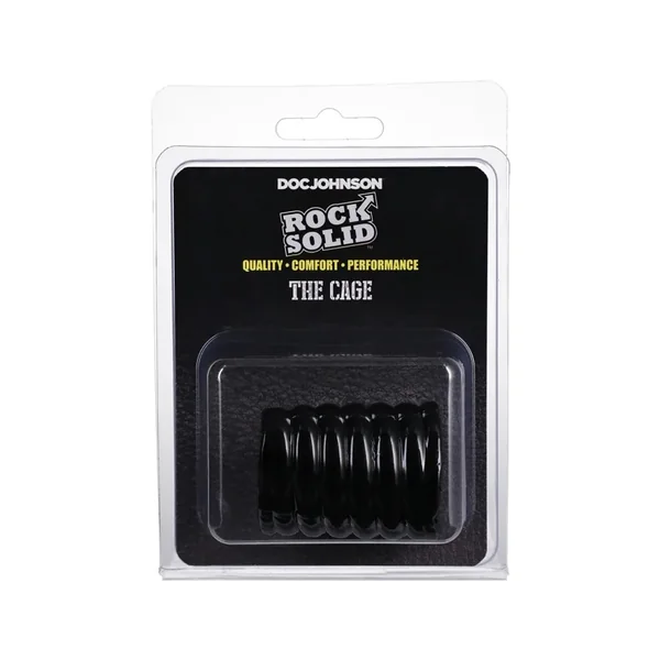 ROCK SOLID COCK CAGE BLACK