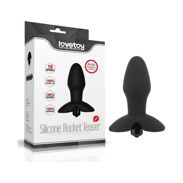 Rocket Teaser vibrating anal plug 100% silicone