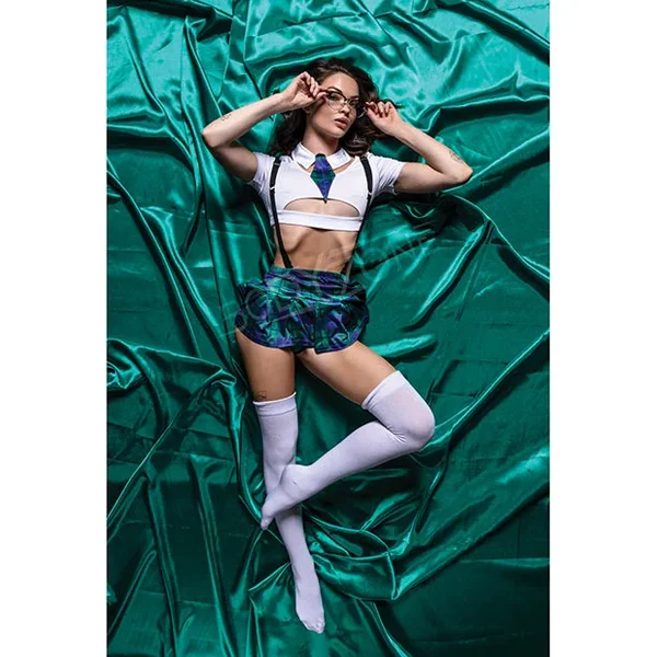 Role Play Sultry School Babe 6 Pc Set Green