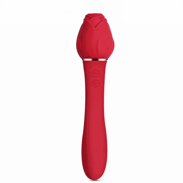 Rose Sucking G Spot Vibrator Clit Sucker Nipple Toy