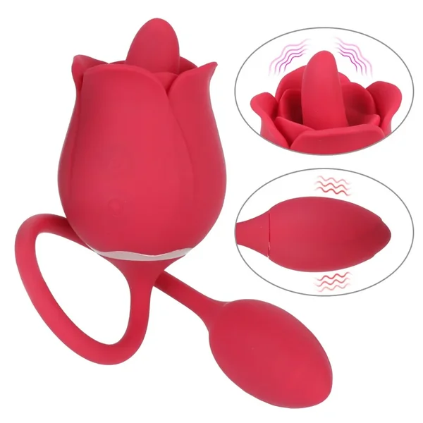 Rose Suction Sex Toy With Tail Licking
