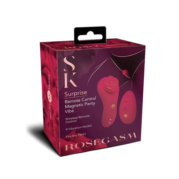 Rosegasm Rose Surprise Panty Vibe - Red