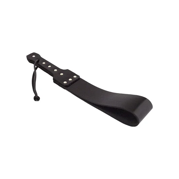 Rouge Folded Leather Paddle Black