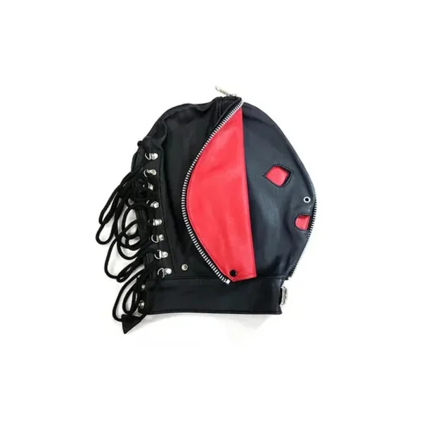 Rouge Leather Fly Trap Mask