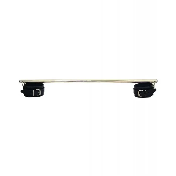 Rouge Leather Leg Spreader Bar w/ Black Cuffs