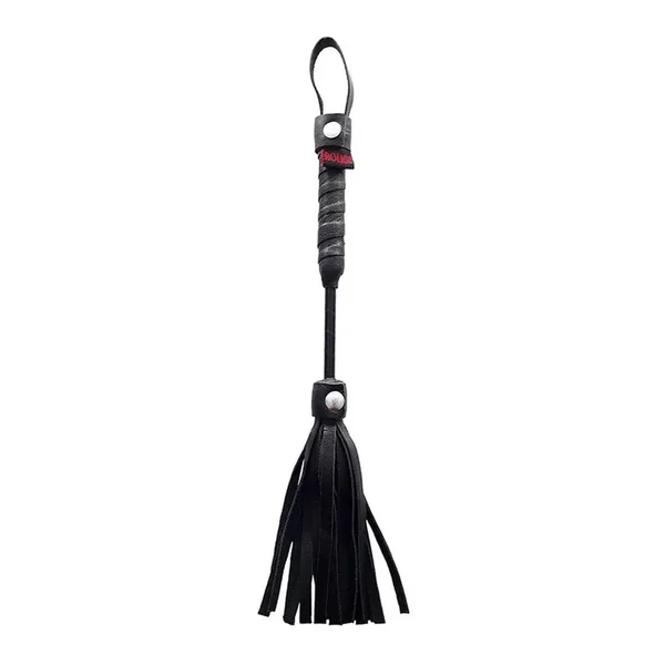 Rouge Leather Mini Flogger – Black