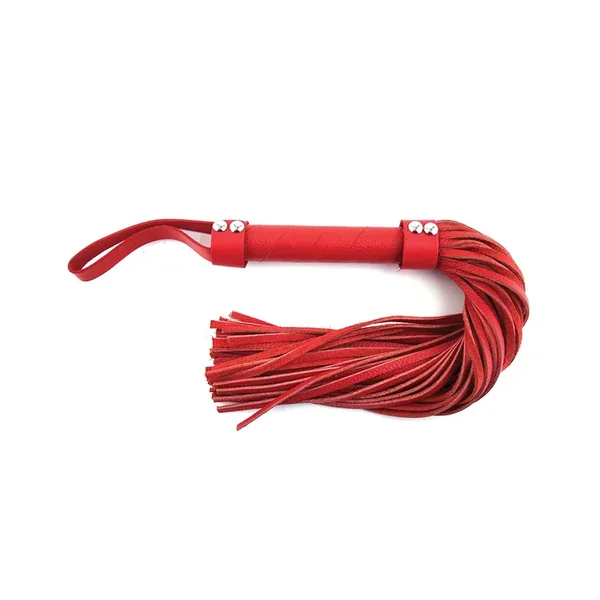 Rouge Short Leather Flogger – Red